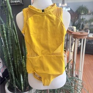 Yellow Sleeveless Leotard
